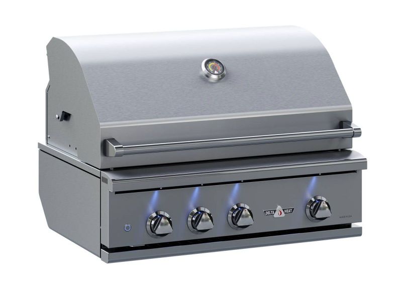 Challenger Designs 7-Ft Outdoor Kitchen Island with 32-Inch Delta Heat Gas Grill