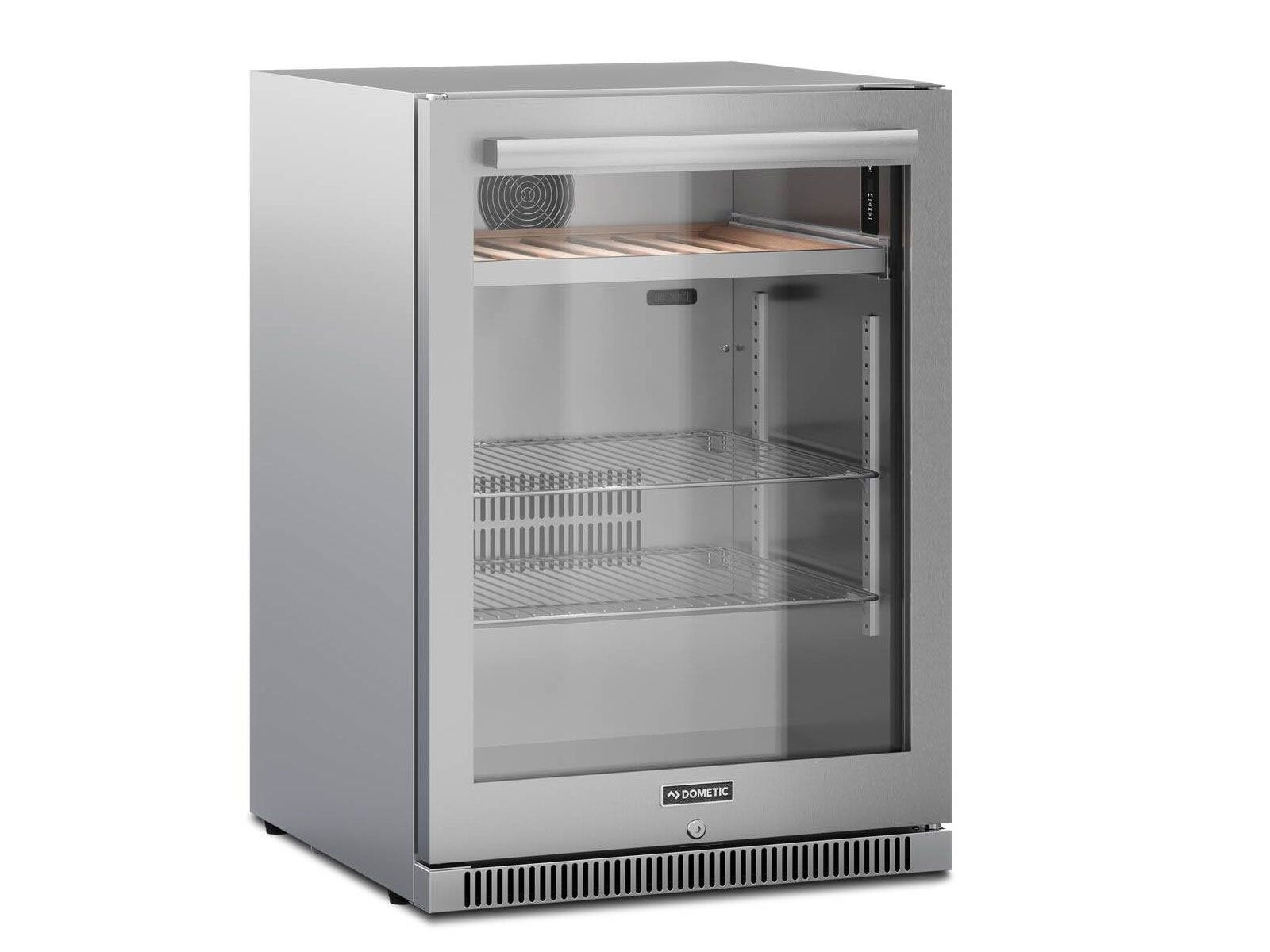 Isla de cocina exterior Challenger Designs de 1,9 m con parrilla a gas Delta Heat de 81 cm y refrigerador Dometic de 61 cm 