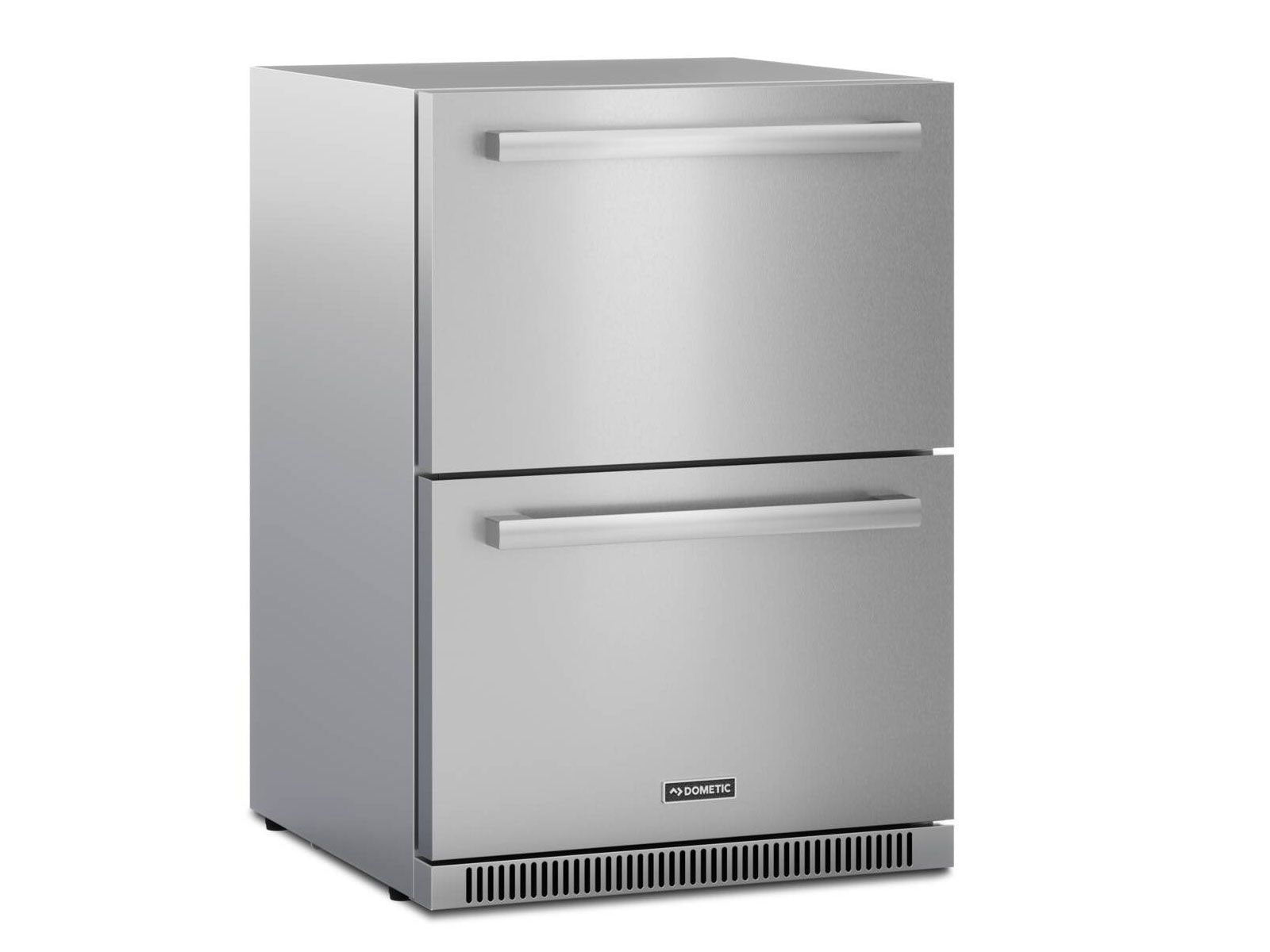 Isla de cocina exterior Challenger Designs de 1,9 m con parrilla a gas Delta Heat de 81 cm y refrigerador Dometic de 61 cm 