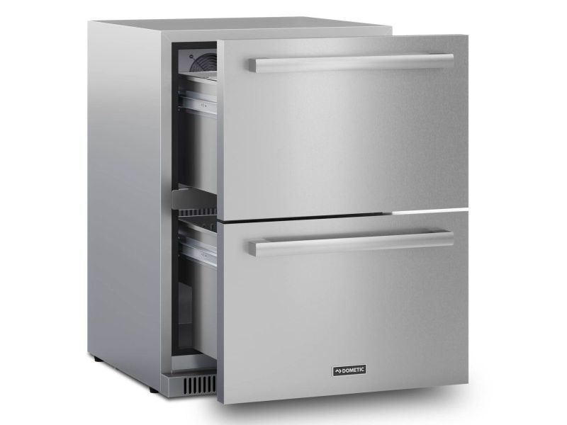 Challenger Designs 6 3/8-Ft Outdoor Kitchen Island with 32-Inch Delta Heat Gas Grill and 24-Inch Dometic Refrigerator