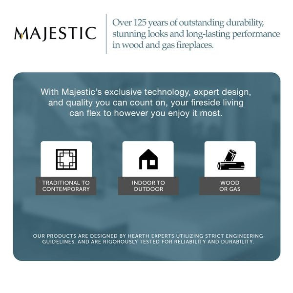 Courtyard 42" Outdoor Gas Fireplace by Majestic