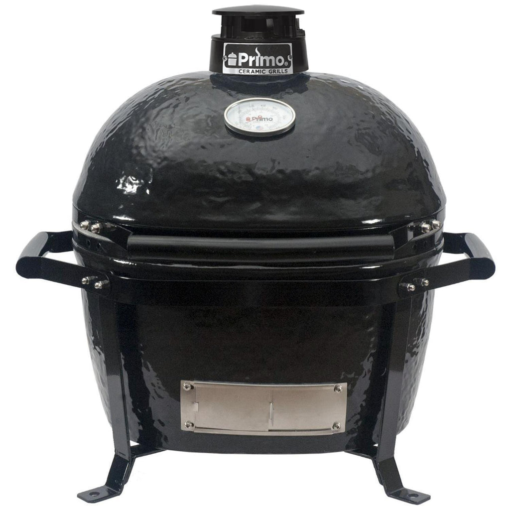 Primo Oval Junior 200 Ceramic Kamado Grill with Steel Cart