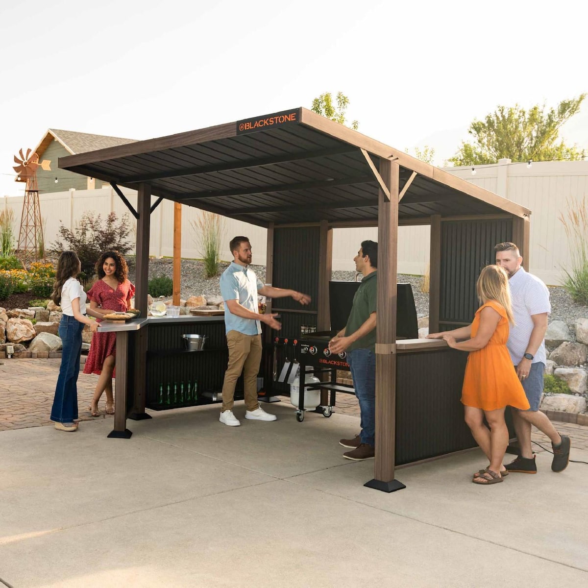 Blackstone 10 x 10-Foot Bar and Griddle/Grill Pavilion