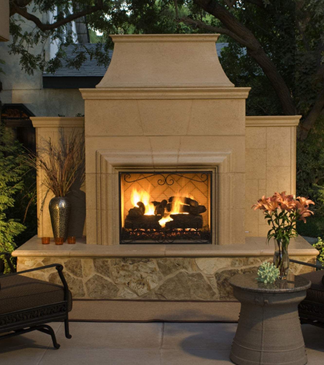 American Fyre Grand Cordova Outdoor Gas Fireplace