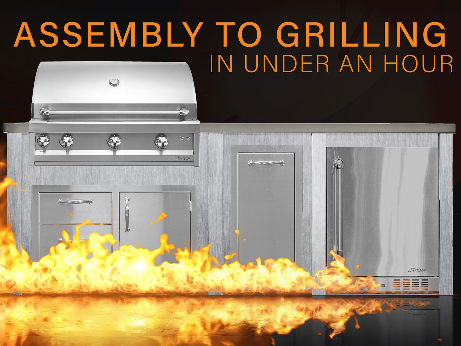 Isla de cocina al aire libre Haven de 6 pies con parrilla Coyote C-Series de 30 pulgadas, puerta de doble acceso y centro de basura - negro cepillado 