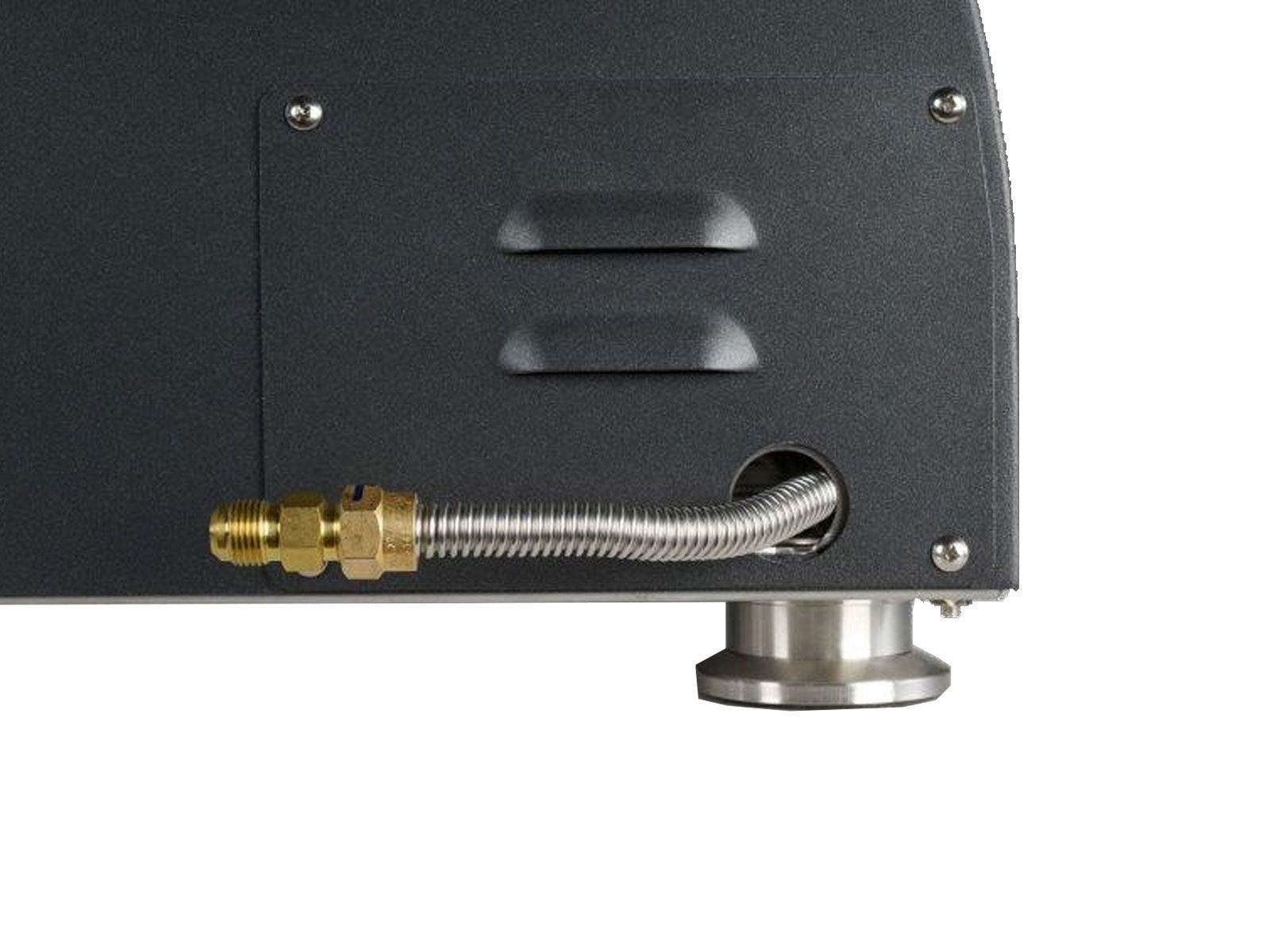 coyote 30-inch hybrid multi-fuel outdoor pizza oven - black