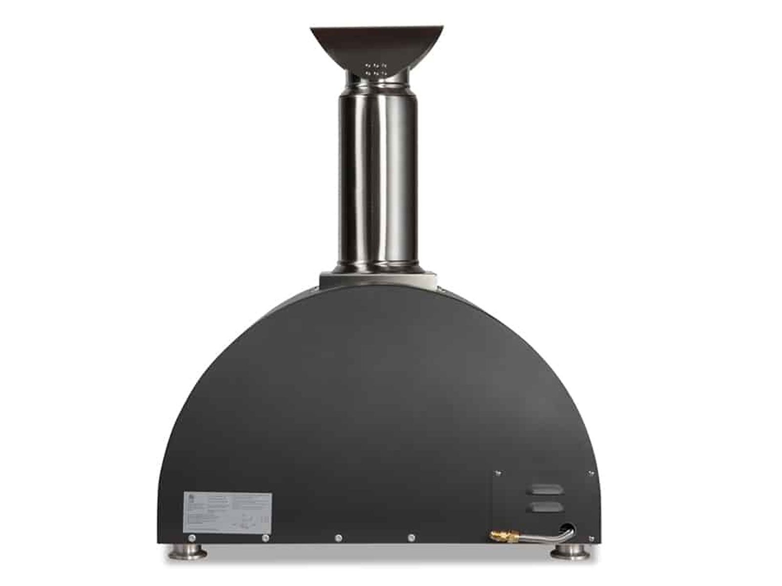 coyote 30-inch hybrid multi-fuel outdoor pizza oven - black