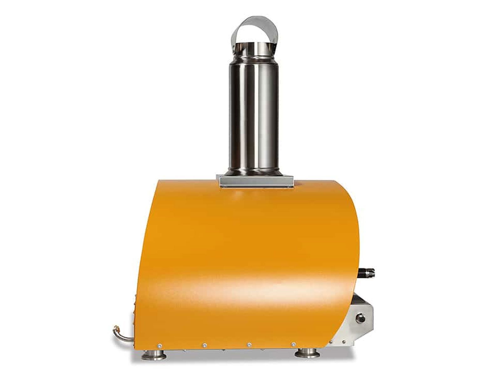 coyote 30-inch hybrid multi-fuel outdoor pizza oven - yellow