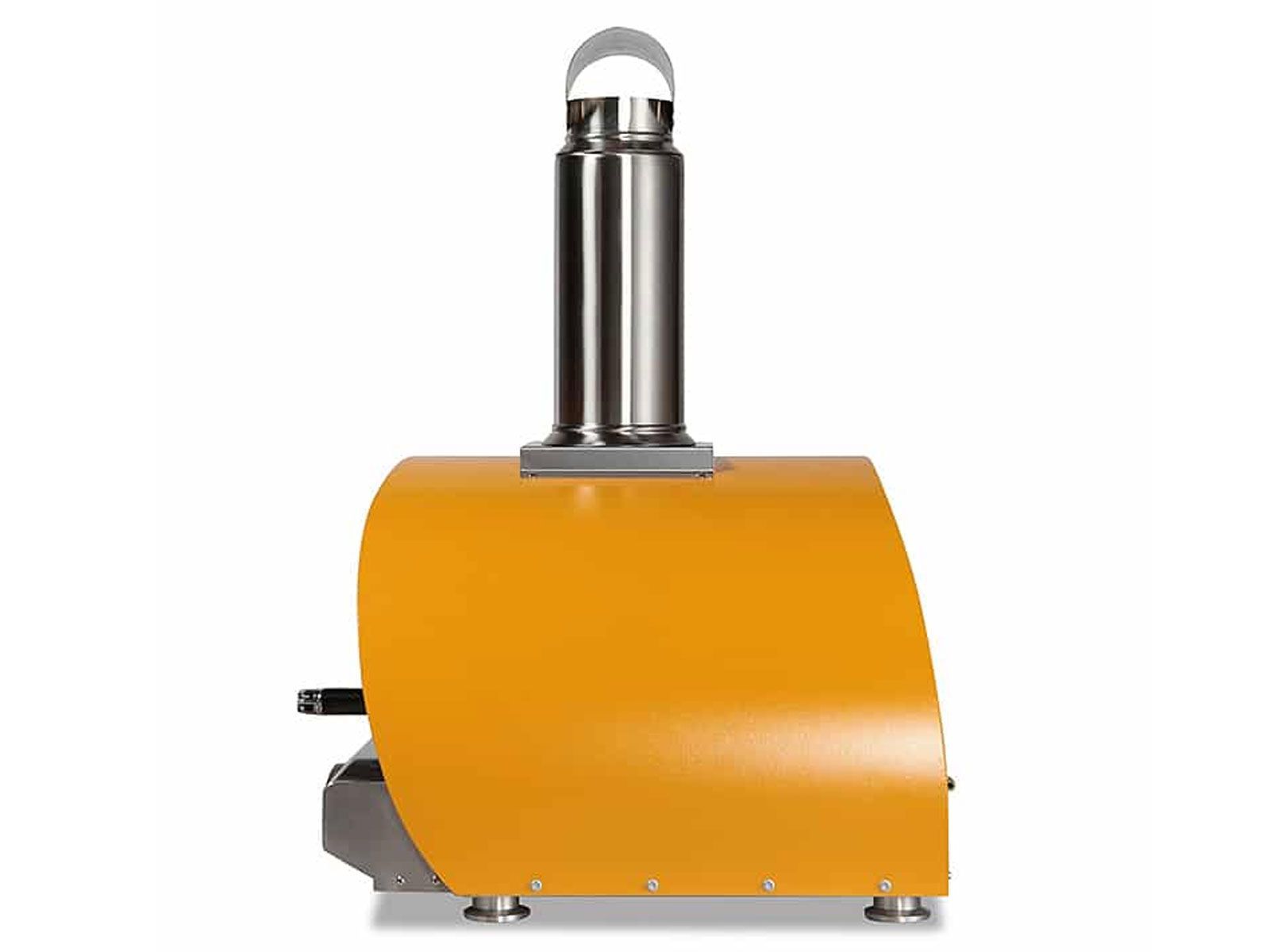 coyote 30-inch hybrid multi-fuel outdoor pizza oven - yellow