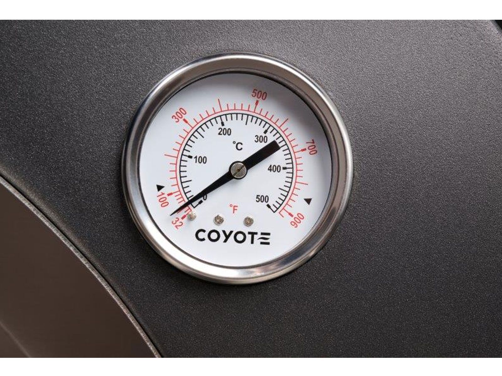 coyote 30-inch hybrid multi-fuel outdoor pizza oven - black