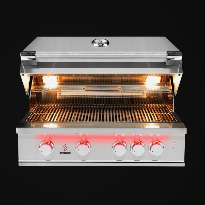 TrueFlame Built-In Grill: Premium Stainless Steel Cooking Power