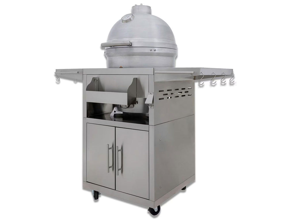 Blaze 20-Inch Cast Aluminum Freestanding Kamado Charcoal Grill