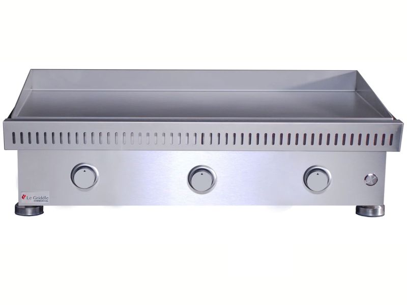 Le Griddle Commercial Series 105 41-Inch 3-Burner Freestanding Gas Griddle - 6mm Plate