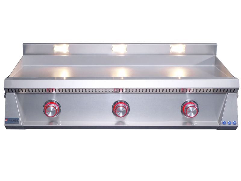 Le Griddle Pro Series 105 41-Inch 3-Burner Gas Griddle with Lights - 3mm Plate