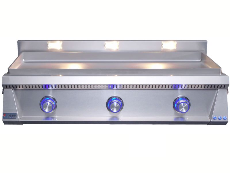 Le Griddle Pro Series 105 41-Inch 3-Burner Gas Griddle with Lights - 6mm Plate