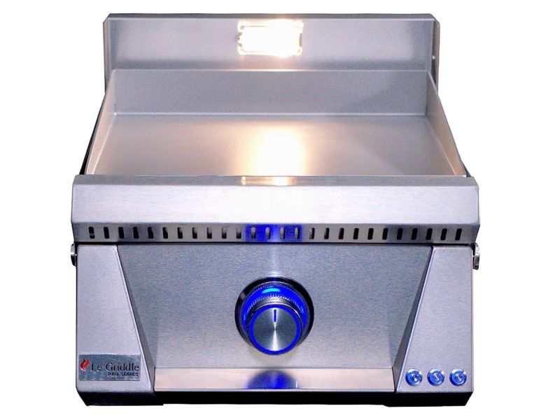 Le Griddle Pro Series 40 16-Inch 1-Burner Freestanding Gas Griddle with Lights - 3mm Plate