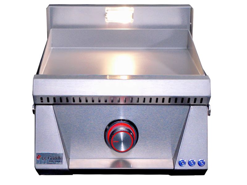 Le Griddle Pro Series 40 16-Inch 1-Burner Freestanding Gas Griddle with Lights - 3mm Plate