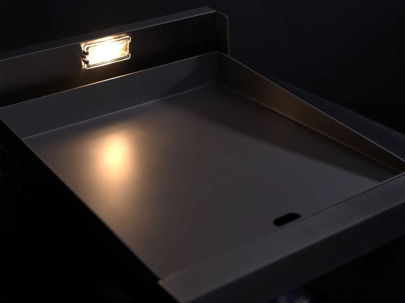 Le Griddle Pro Series 40 16-Inch 1-Burner Freestanding Gas Griddle with Lights - 3mm Plate