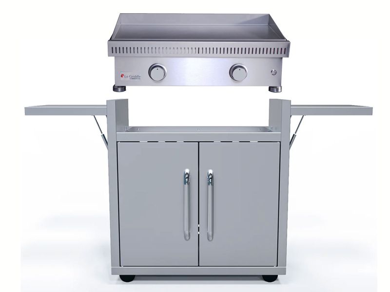 Le Griddle Commercial Series 75 30-Inch 2-Burner Freestanding Gas Griddle - 3mm Plate