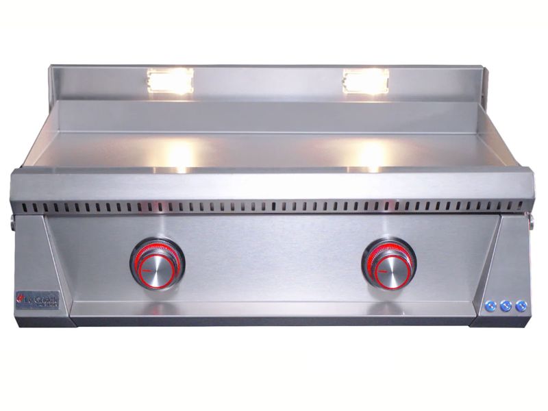 Le Griddle Pro Series 75 30-Inch 2-Burner Freestanding Gas Griddle with Lights - 3mm Plate