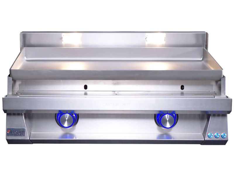 Le Griddle Pro Series 75 30-Inch 2-Burner Gas Griddle with Lights - 6mm Plate