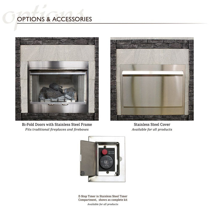 Outdoor Gas Fireplace 36 Inch