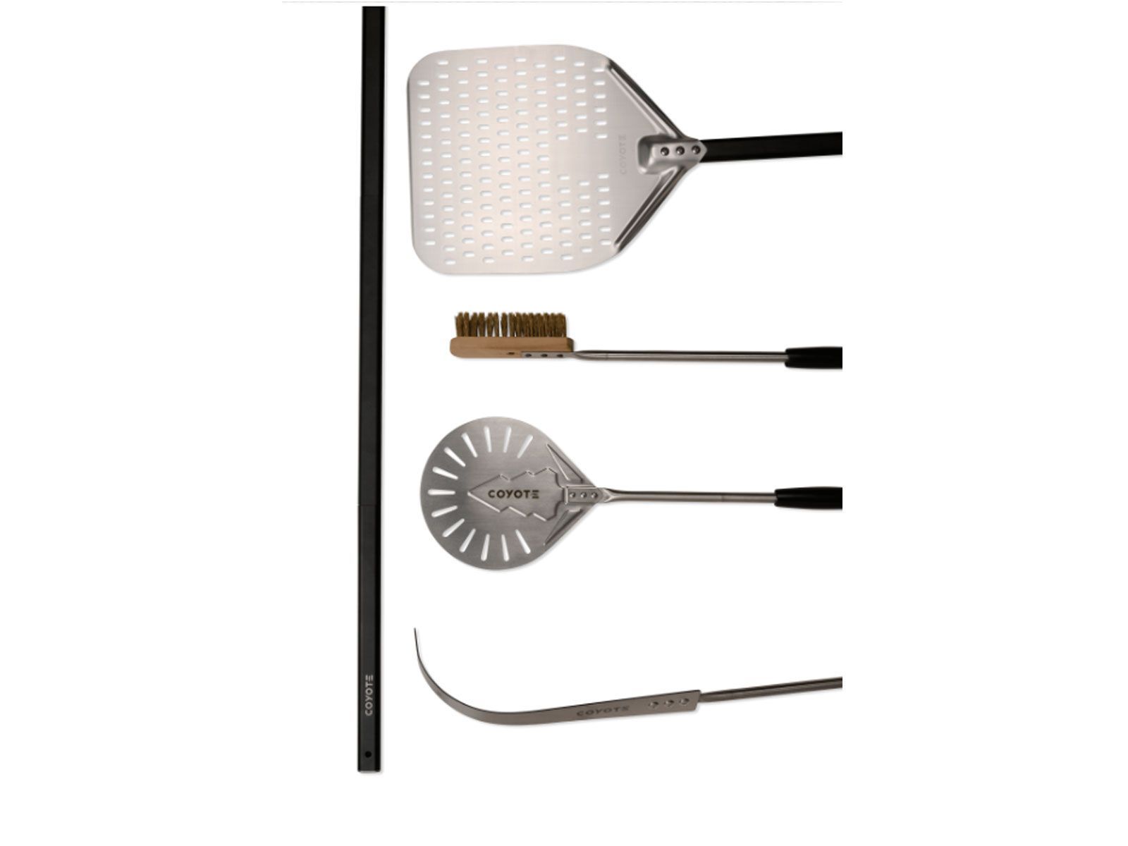 coyote 40-inch duomo wood-fired pizza oven - matte black