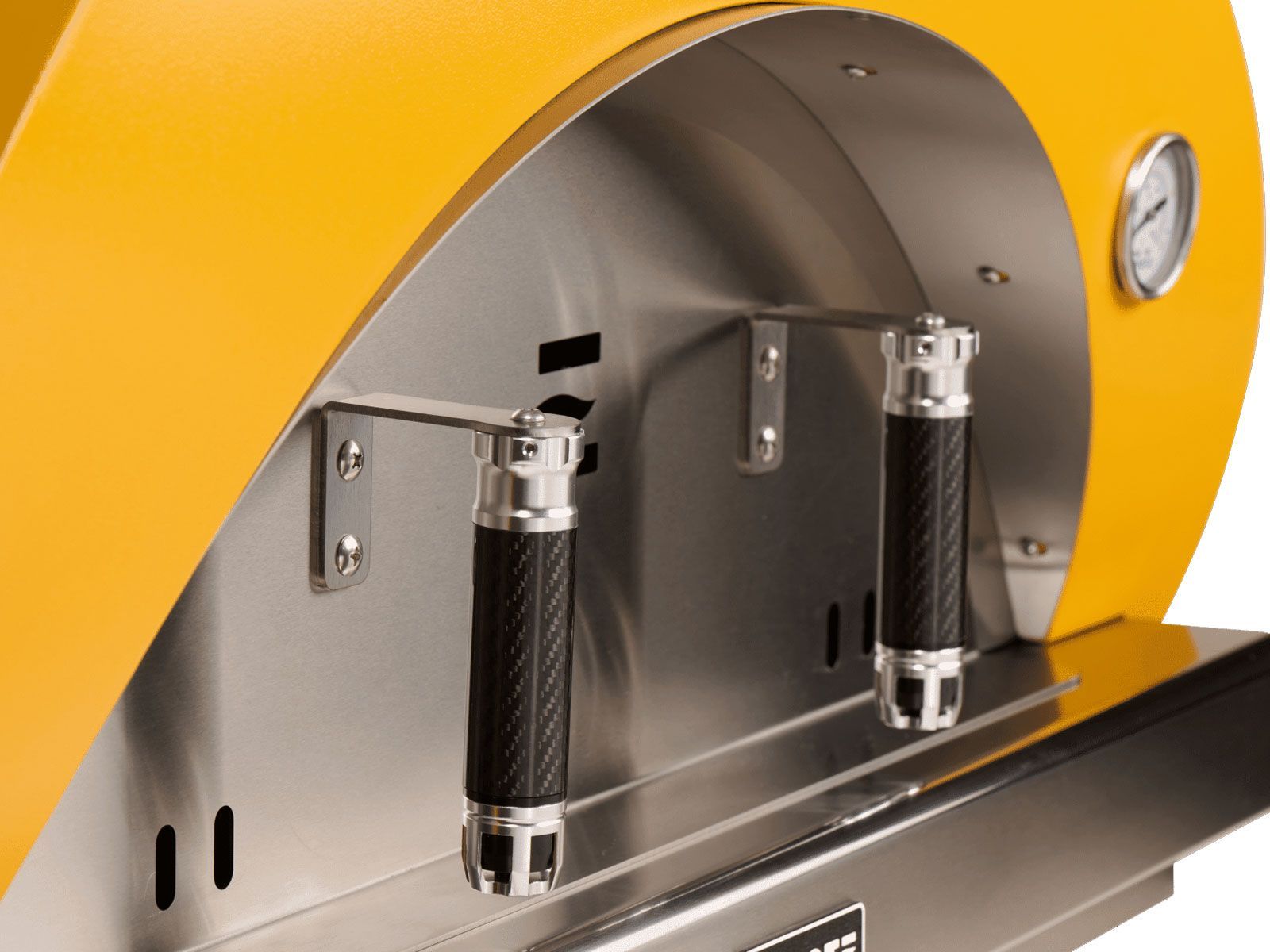 coyote 40-inch duomo wood-fired pizza oven - yellow