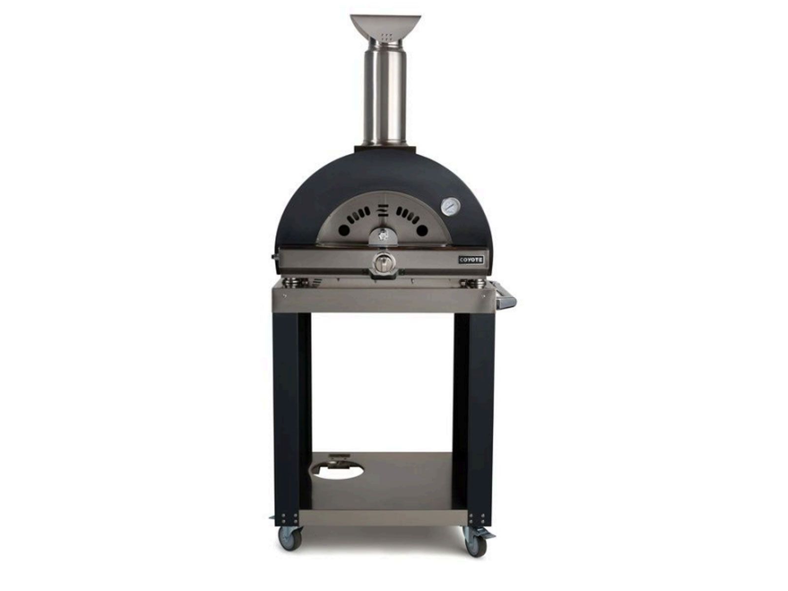 cart for coyote hybrid multi-fuel pizza oven