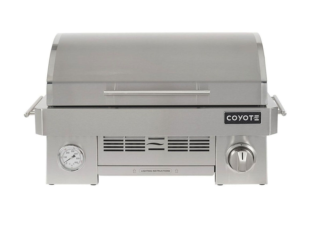 Parrilla portátil de propano de acero inoxidable Coyote de 25 pulgadas 