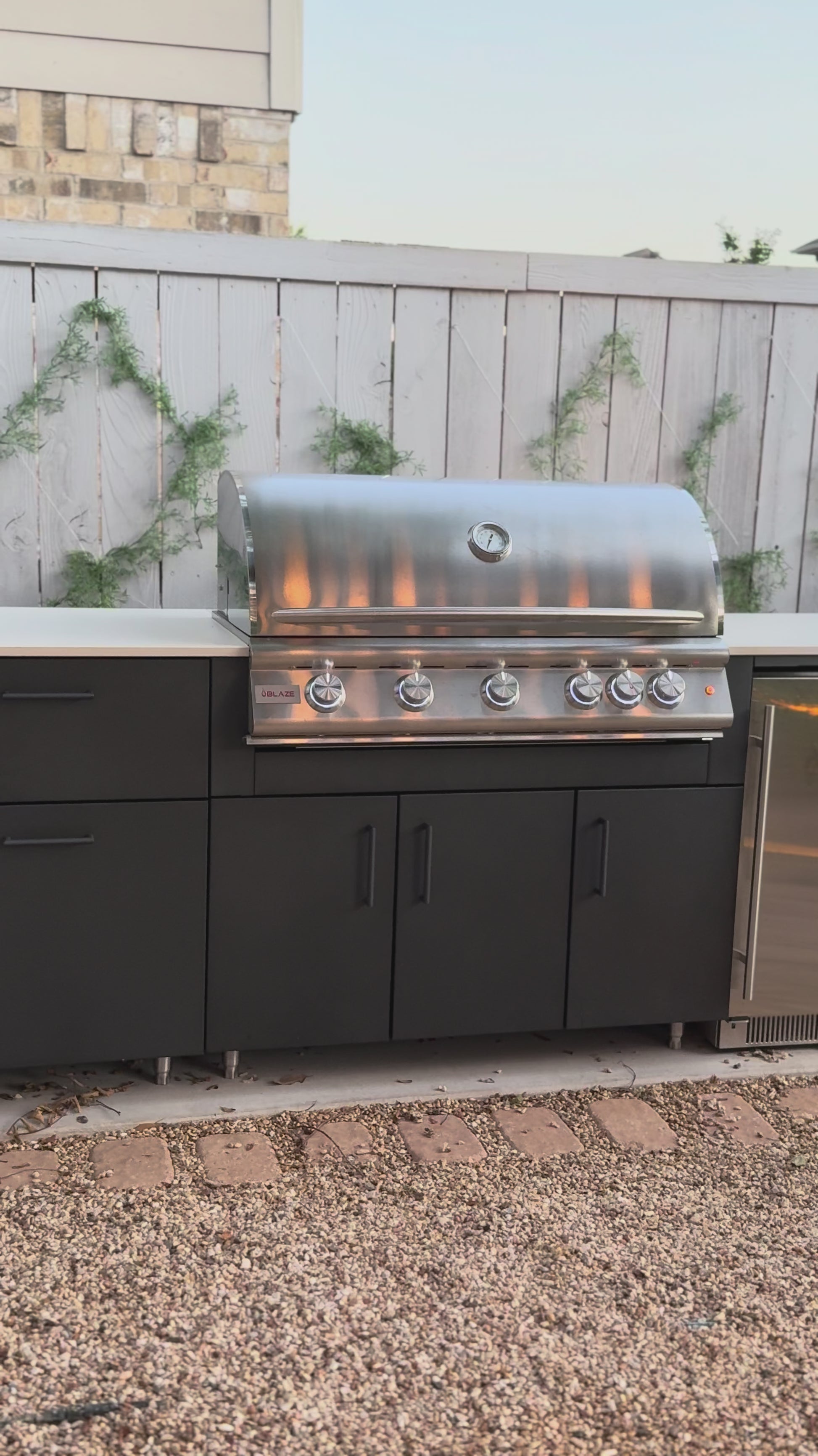 Blaze Sunrise 8-Ft Outdoor Kitchen Island w/ 40-Inch LTE
