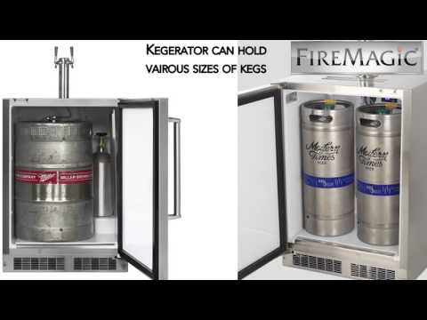 Fire Magic Outdoor Rated Kegerator Beer Fridge | 3594-DR (DL)