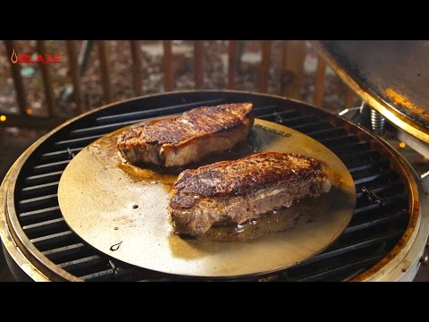 Blaze 15-Inch Stainless Steel 4-In-1 Cooking Plate for Kamado Grills