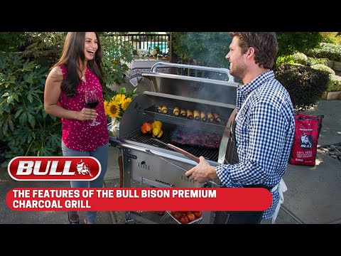 Bull Bison Premium 30-Inch Freestanding Charcoal Grill (88000)