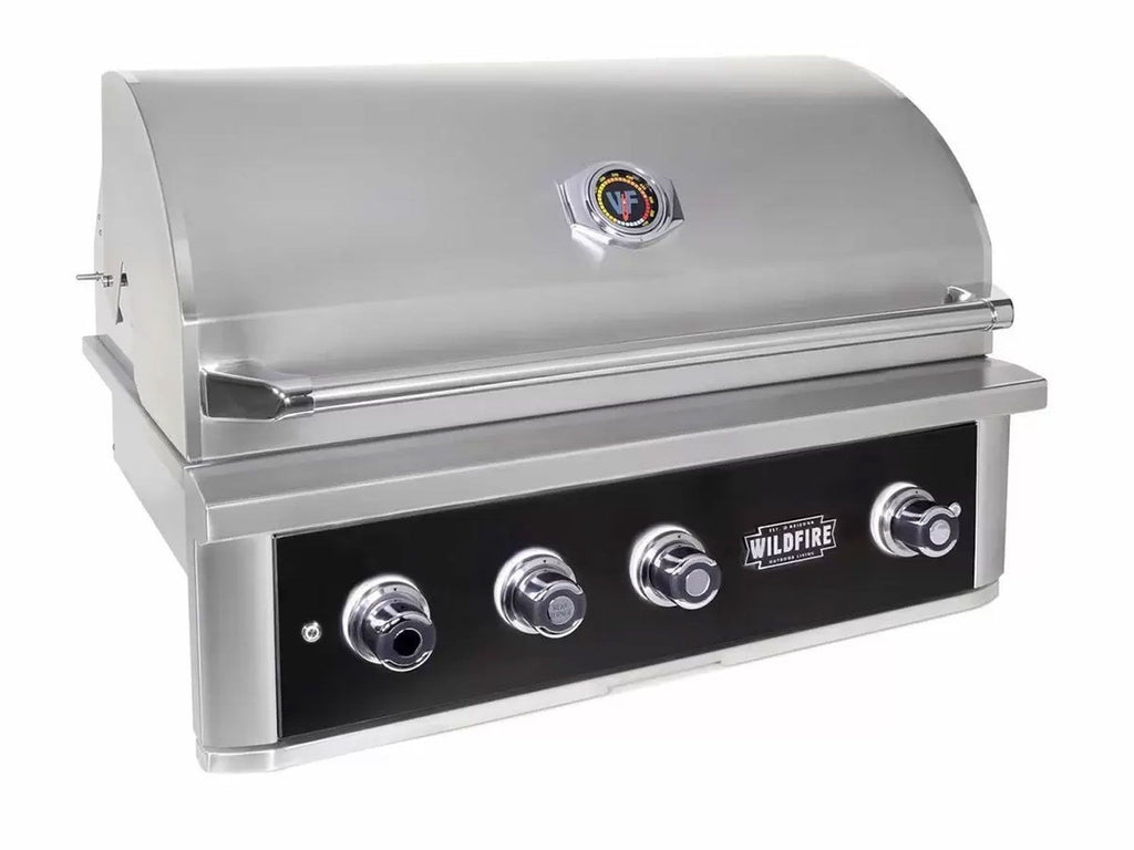 Parrilla de gas independiente Wildfire Ranch Pro de 36 pulgadas, de acero inoxidable 304, color negro 