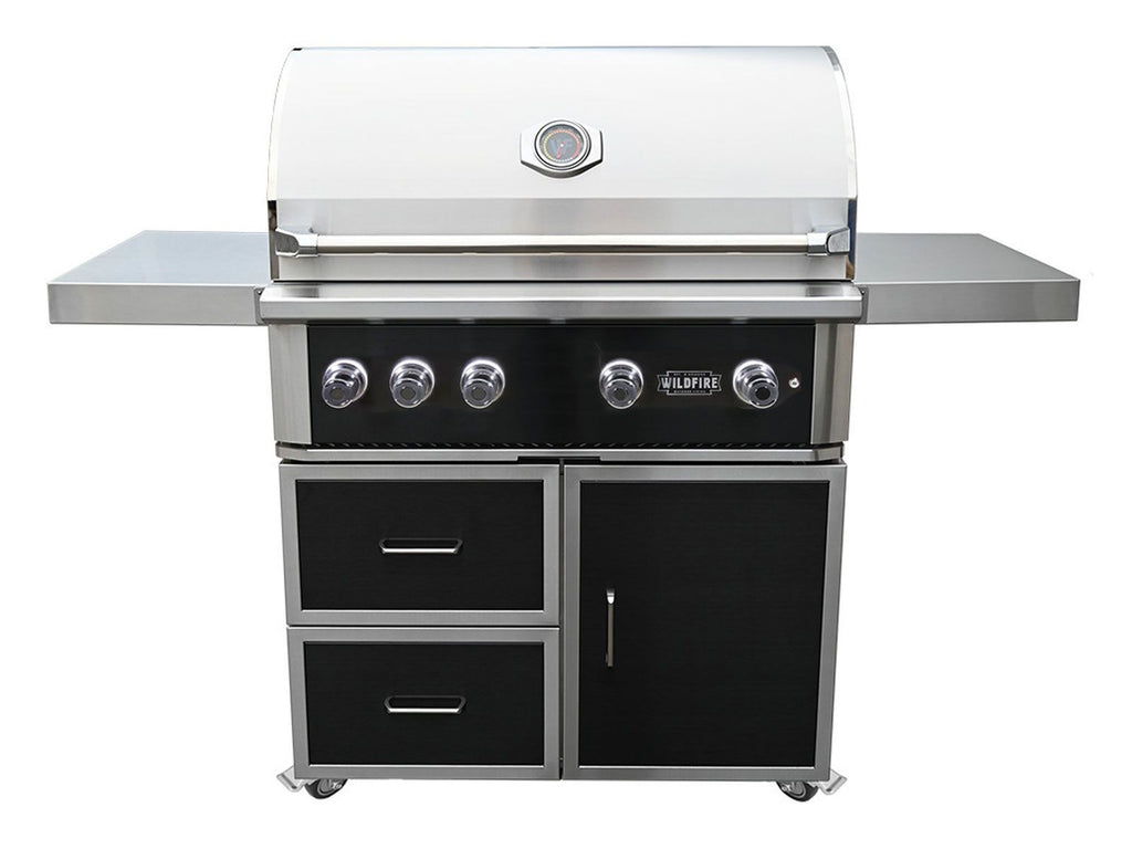 Wildfire Ranch Pro 42-Inch Black 304 Stainless Steel Freestanding Gas Grill