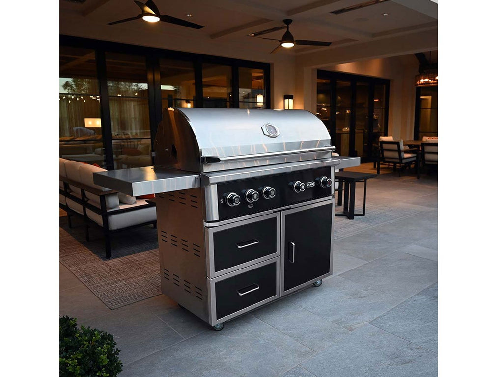 Wildfire Ranch Pro 42-Inch Black 304 Stainless Steel Freestanding Gas Grill