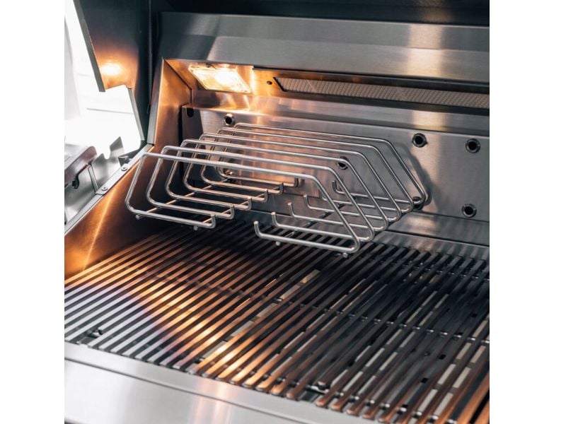 Summerset Quest 36-Inch 3-Burner Built-in Gas Grill with Rear Infrared Burner, Rotisserie Kit & Drop-In Griddle Plate (QST36)