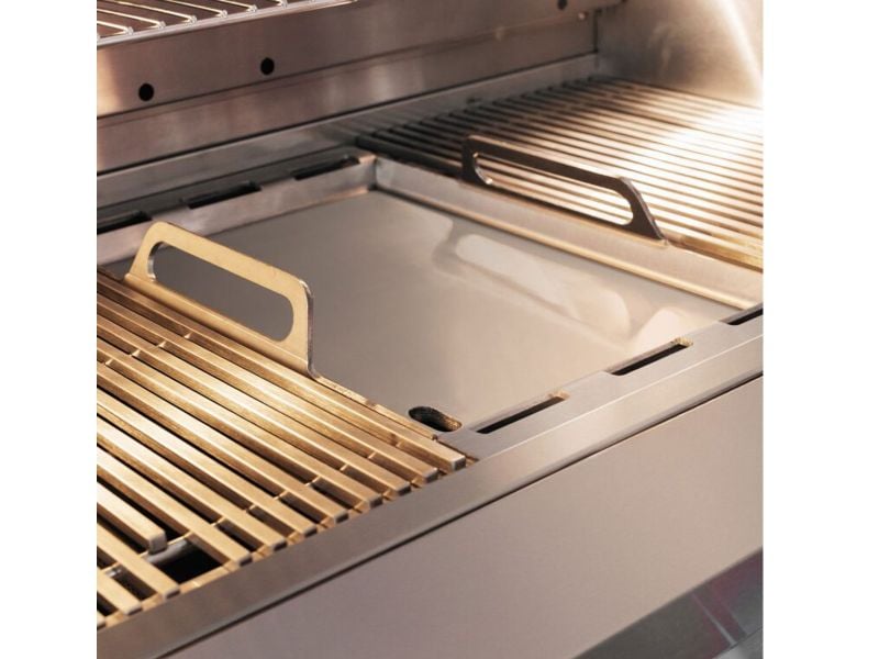 Summerset Quest 36-Inch 3-Burner Built-in Gas Grill with Rear Infrared Burner, Rotisserie Kit & Drop-In Griddle Plate (QST36)