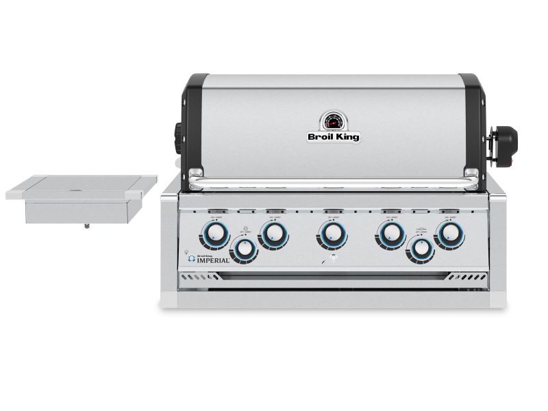 Broil King 8-Foot Outdoor Kitchen Island with Imperial S 590i 5-Burner Gas Grill, Rotisserie & Side Burner