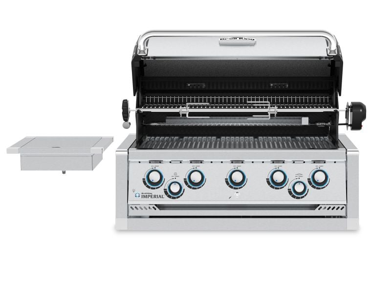 Broil King 8-Foot Outdoor Kitchen Island with Imperial S 590i 5-Burner Gas Grill, Rotisserie & Side Burner