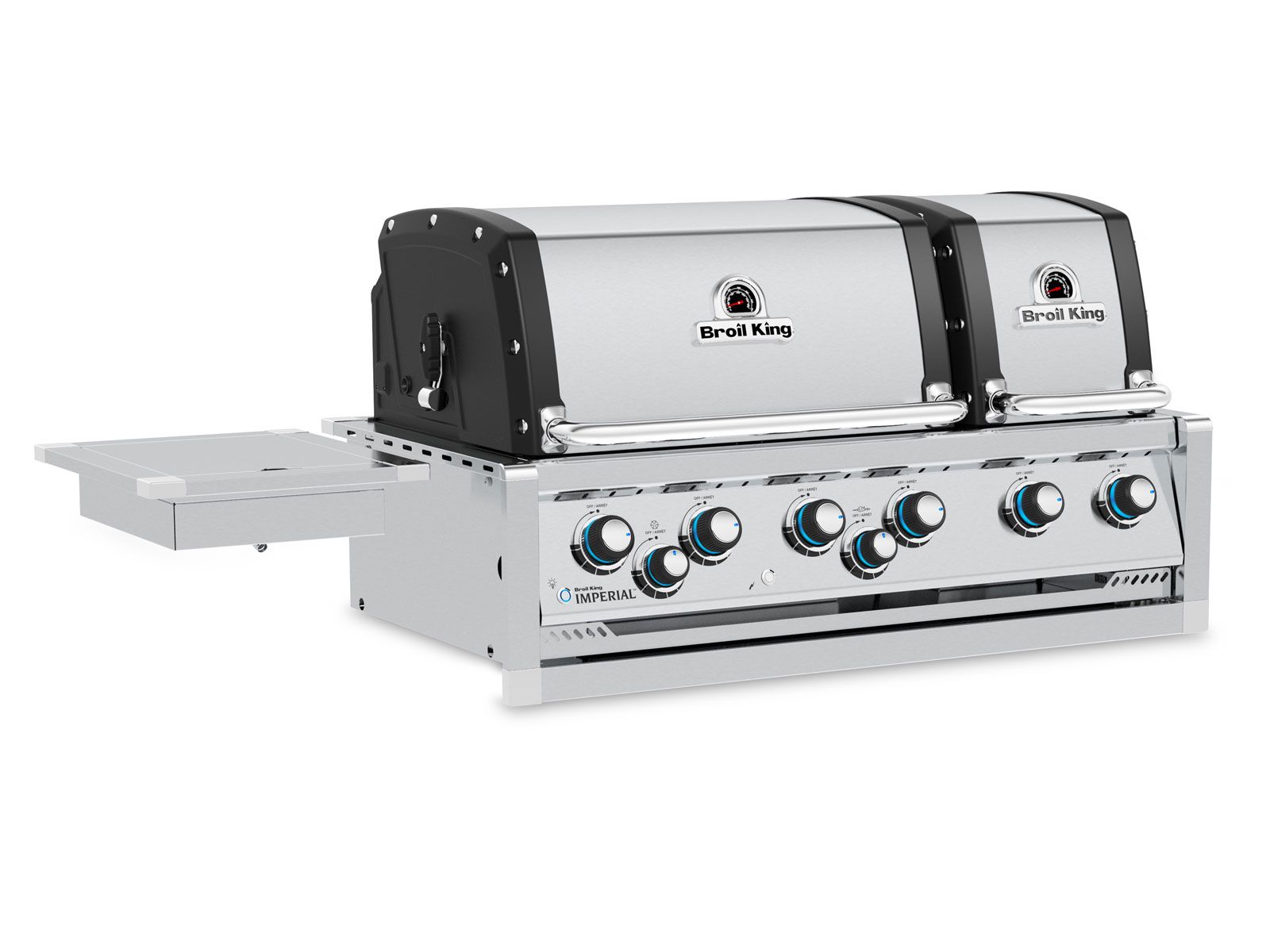 Broil King 8 1/2-Foot Outdoor Kitchen Island with Imperial S 690i 6-Burner Gas Grill, Rotisserie & Side Burner