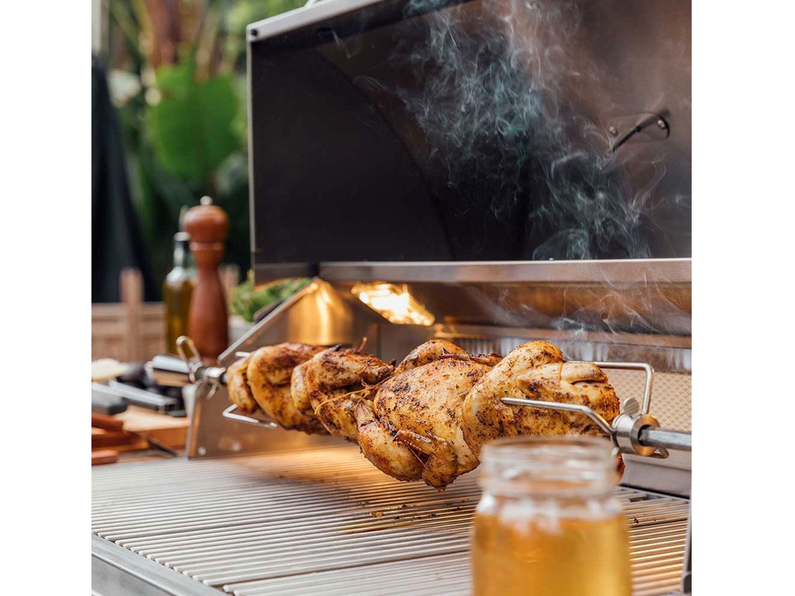 Summerset Sizzler Pro 40-Inch 5-Burner Freestanding Gas Grill With Rear Infrared Burner on Deluxe Cart (SZPRO40+DCCART)