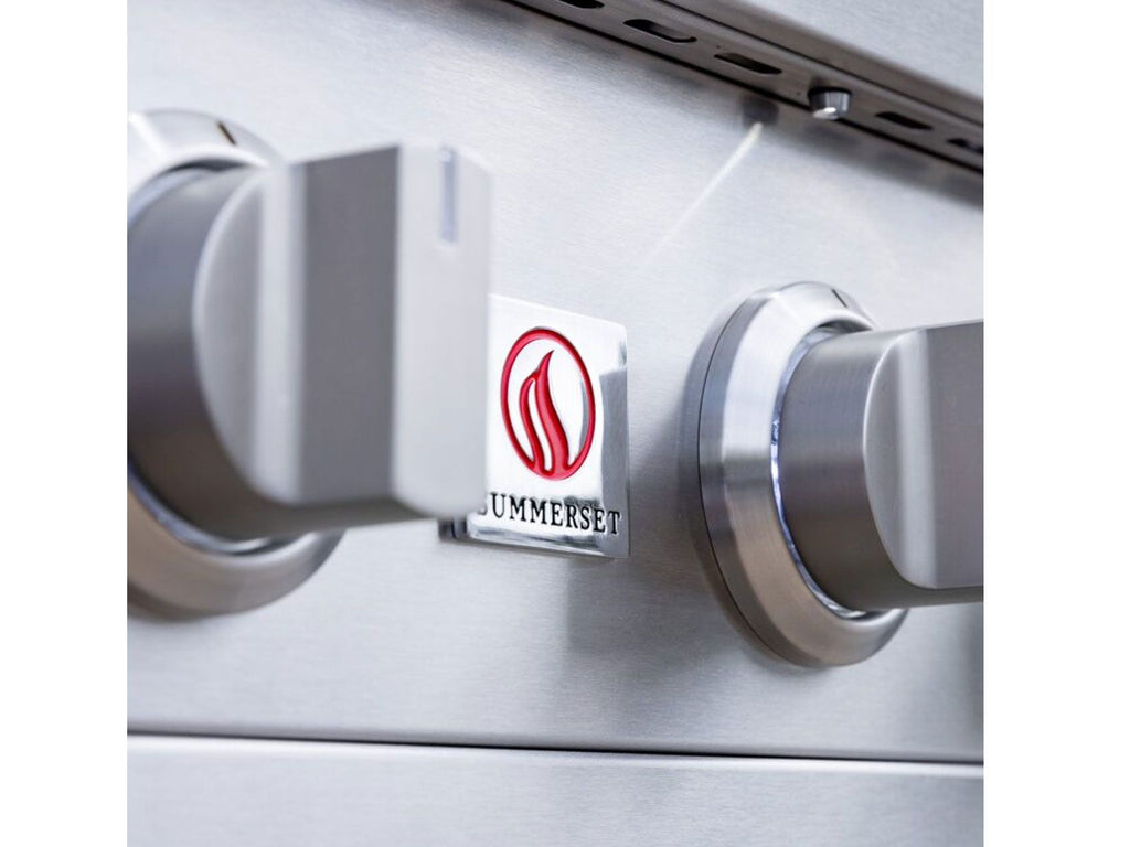 Summerset Sizzler Pro 40-Inch 5-Burner Built-In Gas Grill With Rear Infrared Burner