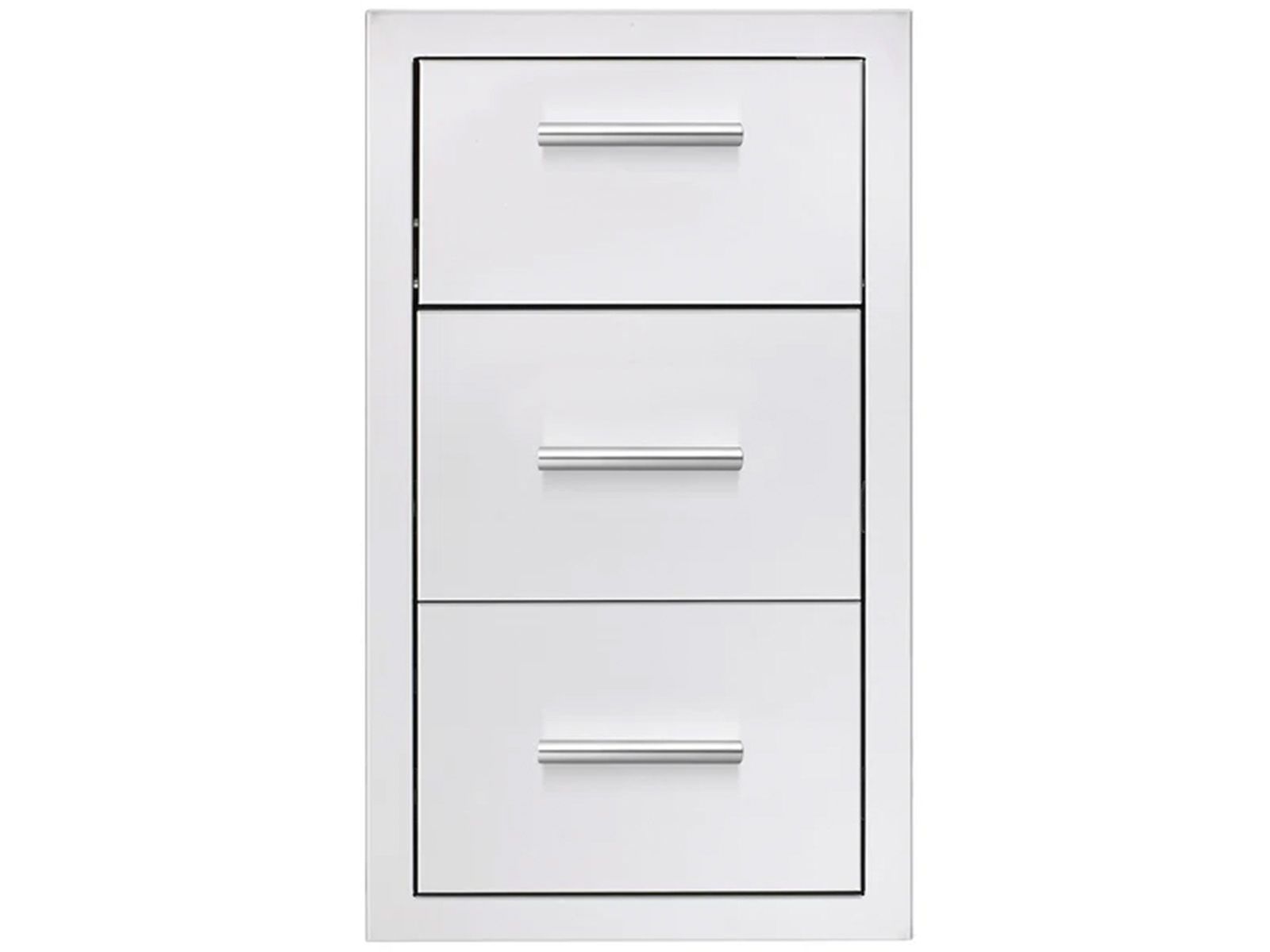 Summerset 17-Inch Stainless Steel Flush Mount Double Access Drawer With Paper Towel Holder