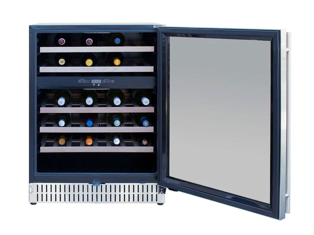 Summerset 24-Inch Outdoor Rated Dual Zone Wine Cooler