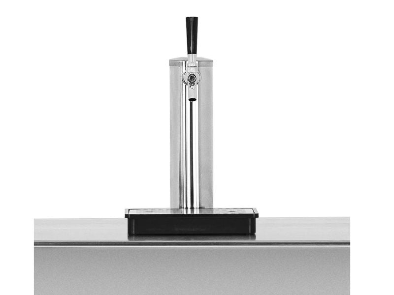 TrueFlame 24-Inch 6.6C Deluxe Single, Double or No Tab Outdoor Kegerator (AMD-RFR-24DK)