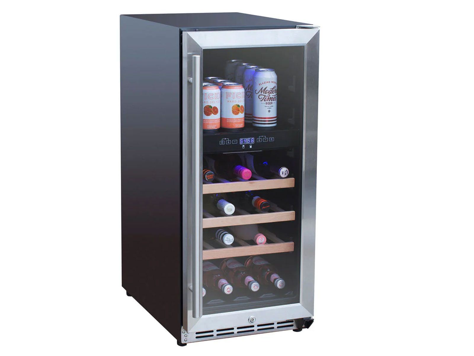 Summerset 15-Inch Outdoor Rated Dual Zone Wine Cooler