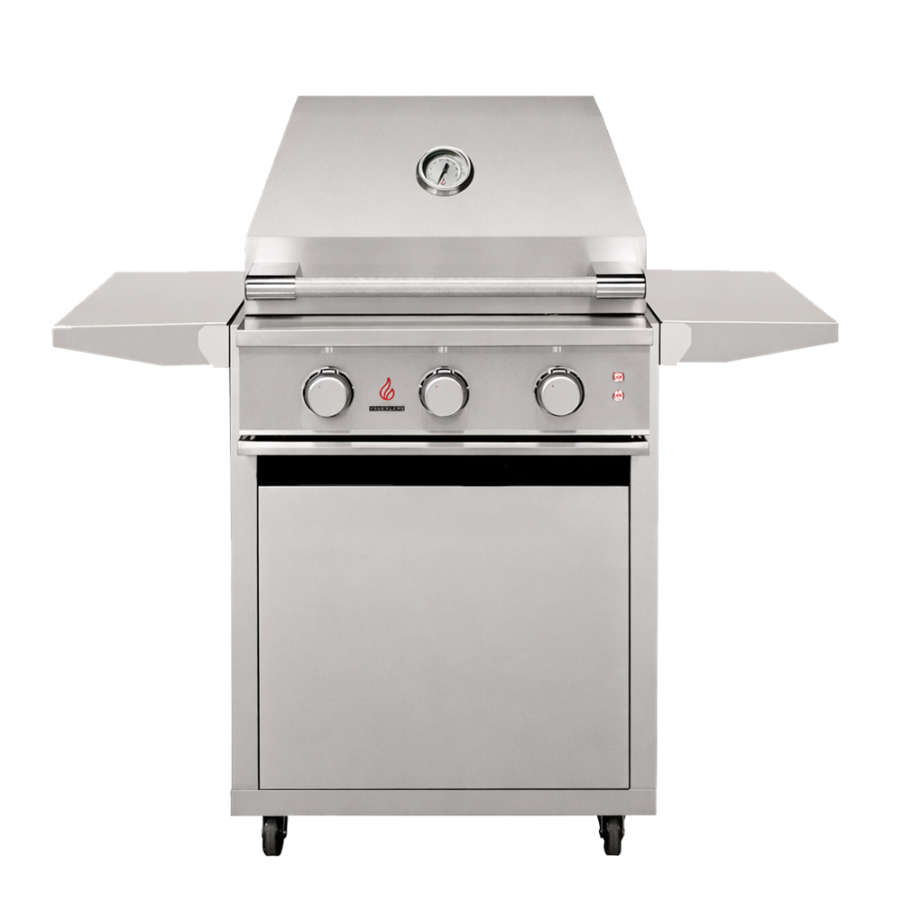 Parrilla de gas independiente TrueFlame Serie E de 25 pulgadas y 3 quemadores 