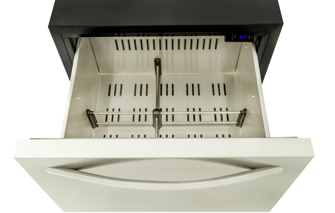 23.5-In 5.1 Cu. Ft. Outdoor Rated Double Drawer Refrigerator